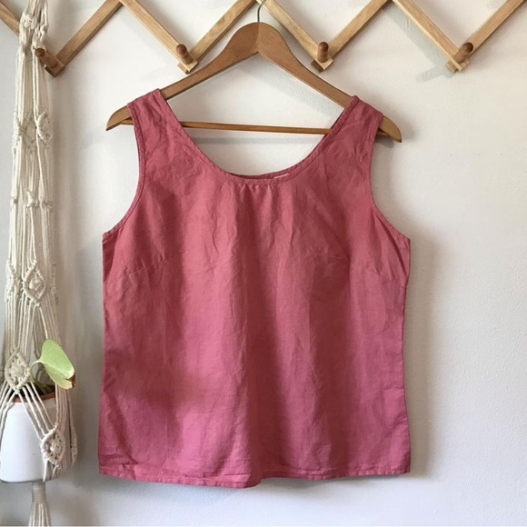 Covington Tops - Vintage Simple Linen Tank